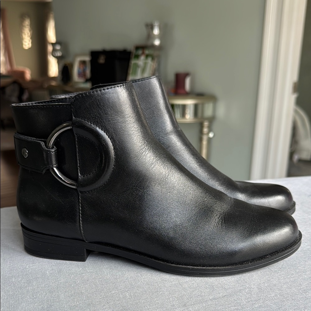 Alfani Black Ankle Booties with Sleek Design